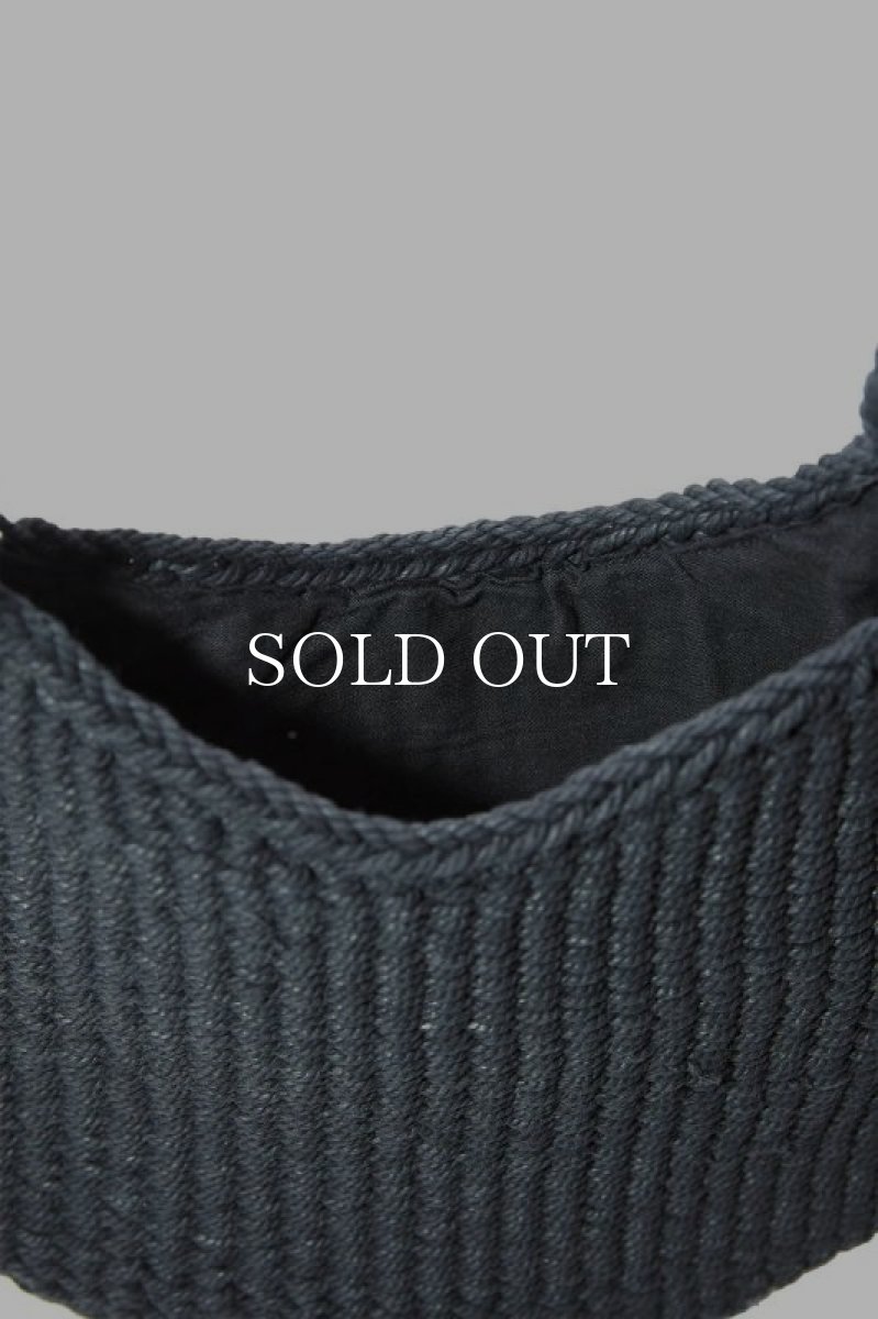 画像3: OLD JOE   PRIMITIVE WOVEN FISHING BAG (BLACK) (3)