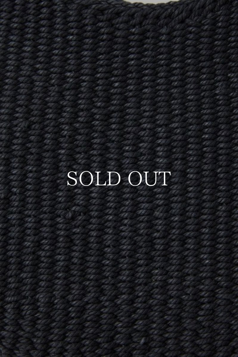 画像6: OLD JOE   PRIMITIVE WOVEN FISHING BAG (BLACK) (6)