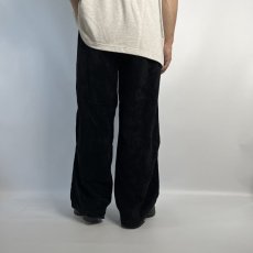 画像5: COOTIE   Garment Dyed L/C Velvet 2 Tuck Easy Pants (Black) (5)