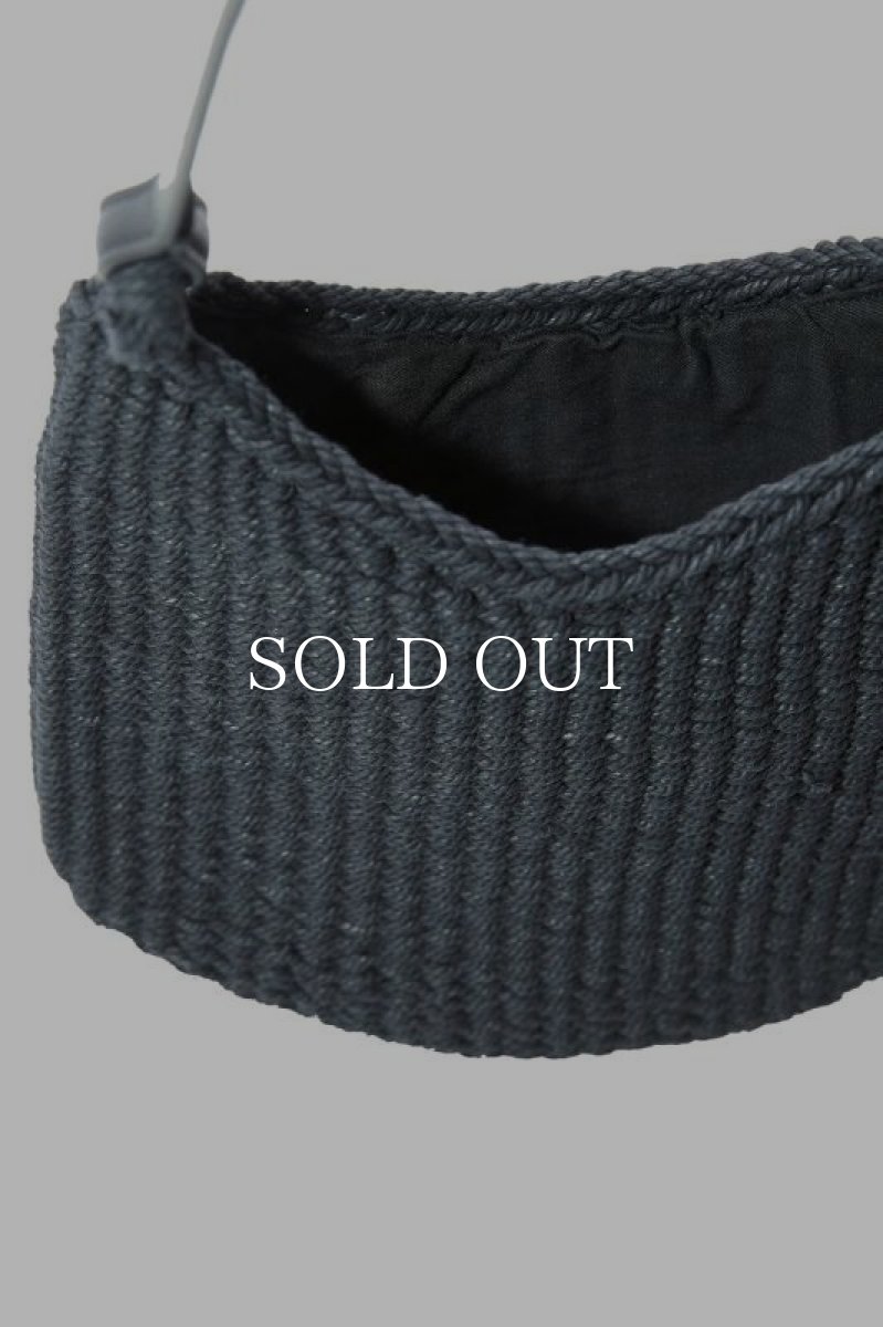 画像2: OLD JOE   PRIMITIVE WOVEN FISHING BAG (BLACK) (2)