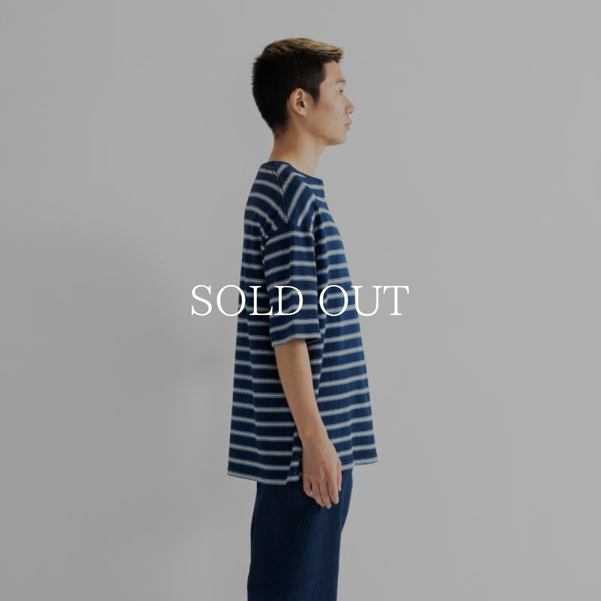 画像3: APPLEBUM  Indigo Border Pocket T-shirt (Navy Border) (3)