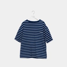 画像1: APPLEBUM  Indigo Border Pocket T-shirt (Navy Border) (1)