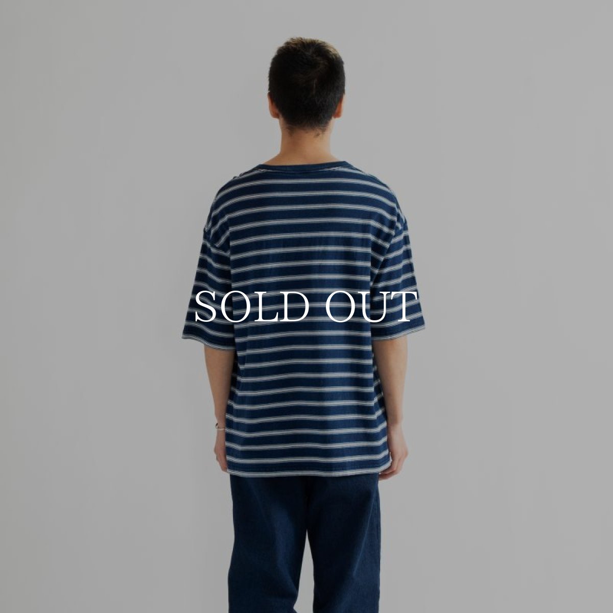 画像4: APPLEBUM  Indigo Border Pocket T-shirt (Navy Border) (4)