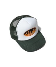画像4: LFYT  FIRE LOGO TRUCKER CAP (GREEN) (4)