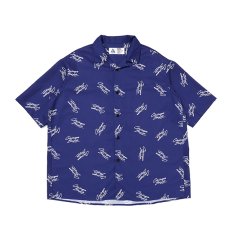 画像1: CHALLENGER  S/S MULTI SIGNATURE SHIRT (NAVY) (1)