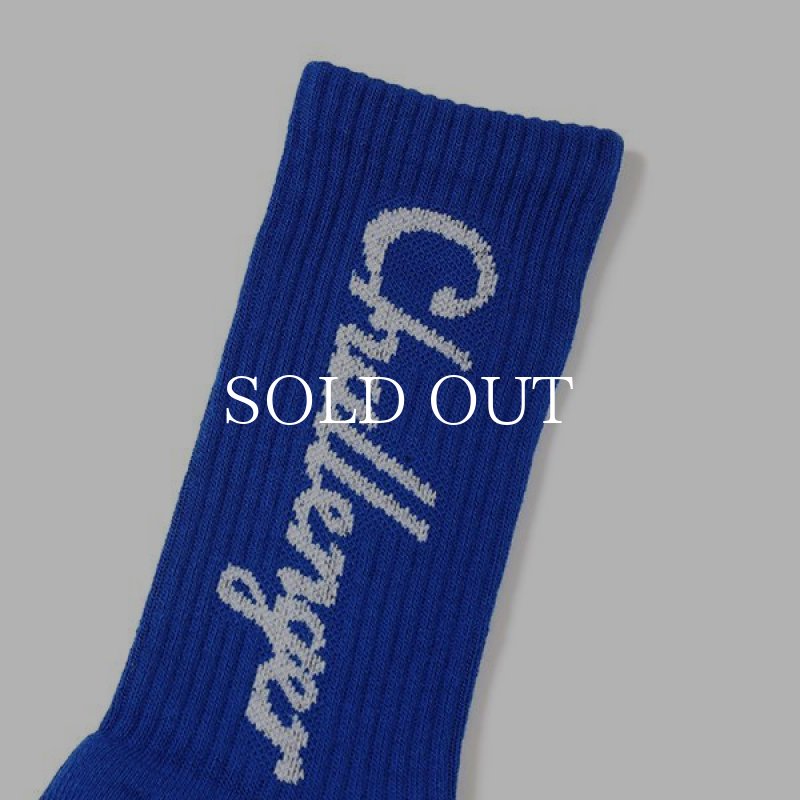 値下げレアCHALLENGERVEAL LOGO SOCKS CHALLENGER Vertical Logo Socks