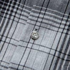 画像4: RATS  STAND COLLAR CHECK SHIRT (GRAY CHECK) (4)