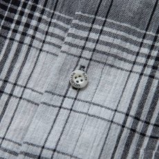 画像4: RATS  STAND COLLAR CHECK SHIRT (GRAY CHECK) (4)