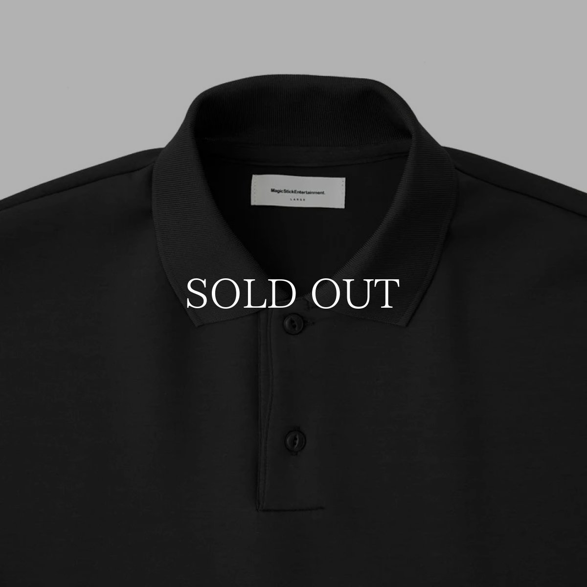 画像3: MAGIC STICK  OVER SIZED BIG POLO (BLACK) (3)