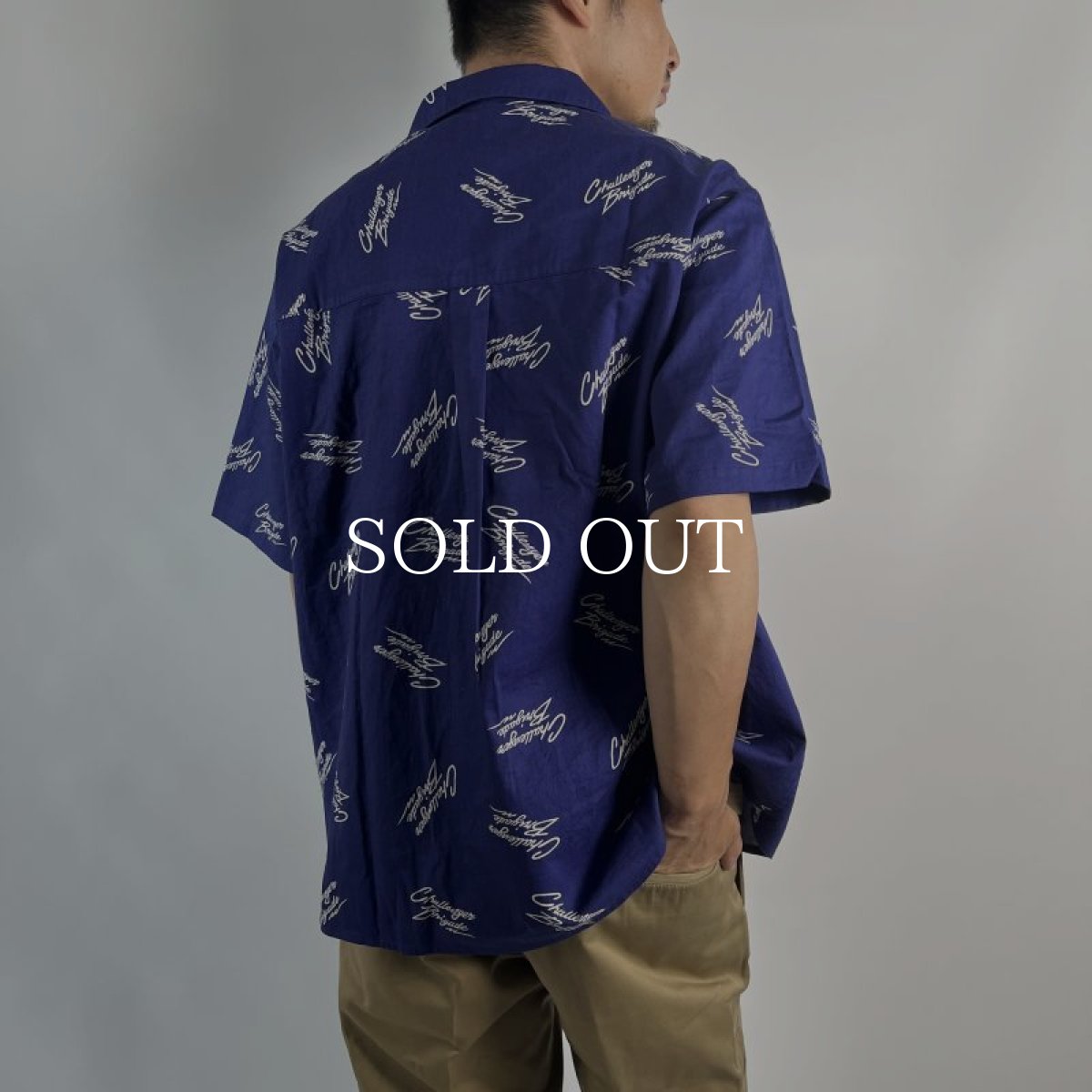 画像8: CHALLENGER  S/S MULTI SIGNATURE SHIRT (NAVY) (8)