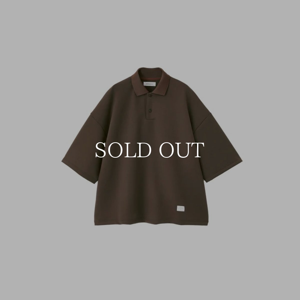 画像1: MAGIC STICK  OVER SIZED BIG POLO (BROWN) (1)