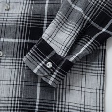 画像6: RATS  STAND COLLAR CHECK SHIRT (GRAY CHECK) (6)