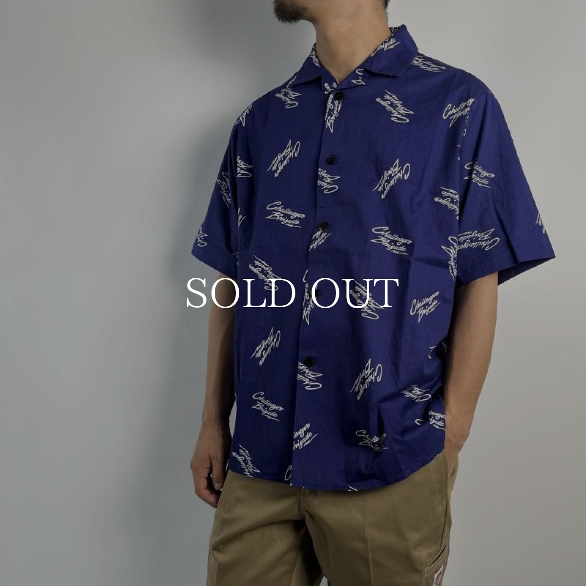 画像7: CHALLENGER  S/S MULTI SIGNATURE SHIRT (NAVY) (7)