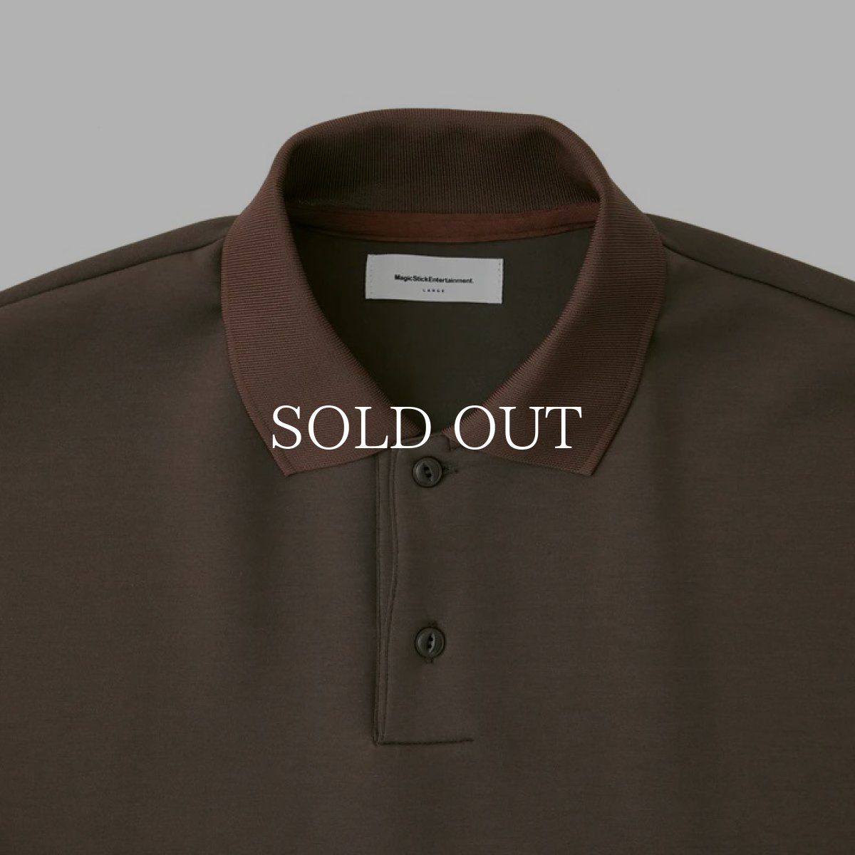 画像3: MAGIC STICK  OVER SIZED BIG POLO (BROWN) (3)