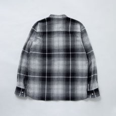 画像2: RATS  STAND COLLAR CHECK SHIRT (GRAY CHECK) (2)