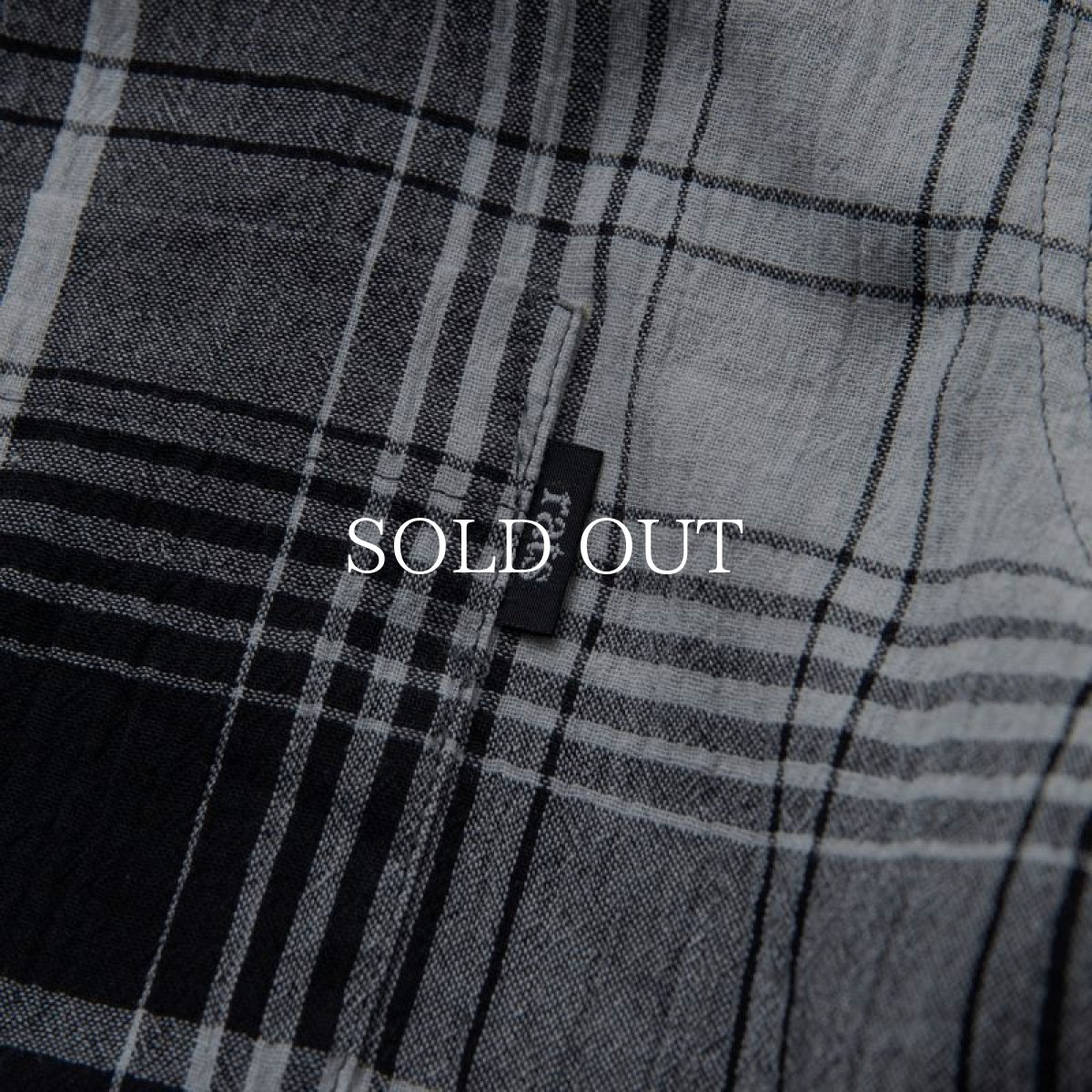 画像5: RATS  STAND COLLAR CHECK SHIRT (GRAY CHECK) (5)