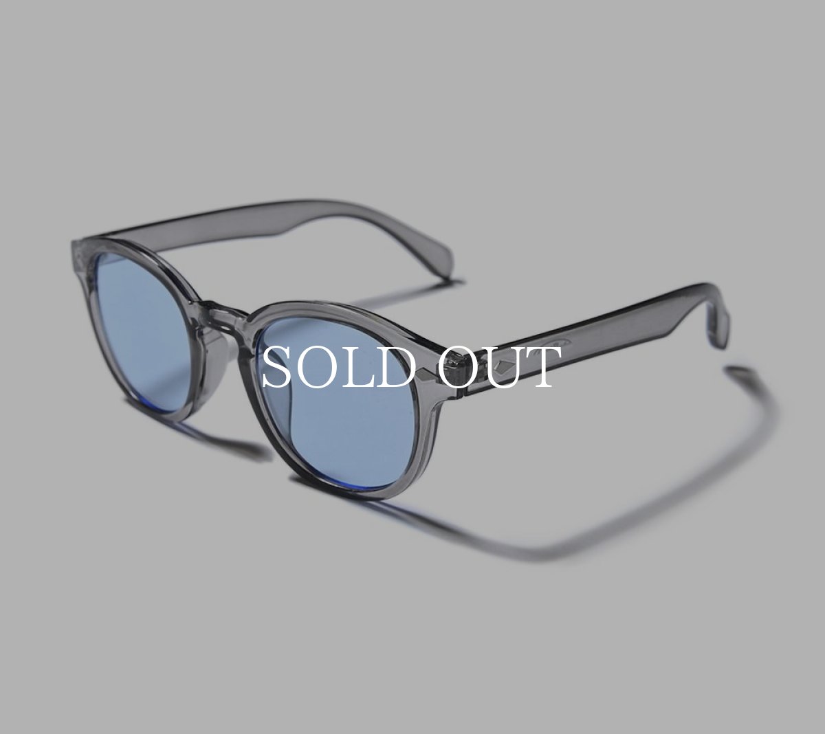 画像1: CUTRATE  CUTRATE LOGO GLASSES (CLEAR GRAY × BLUE) (1)