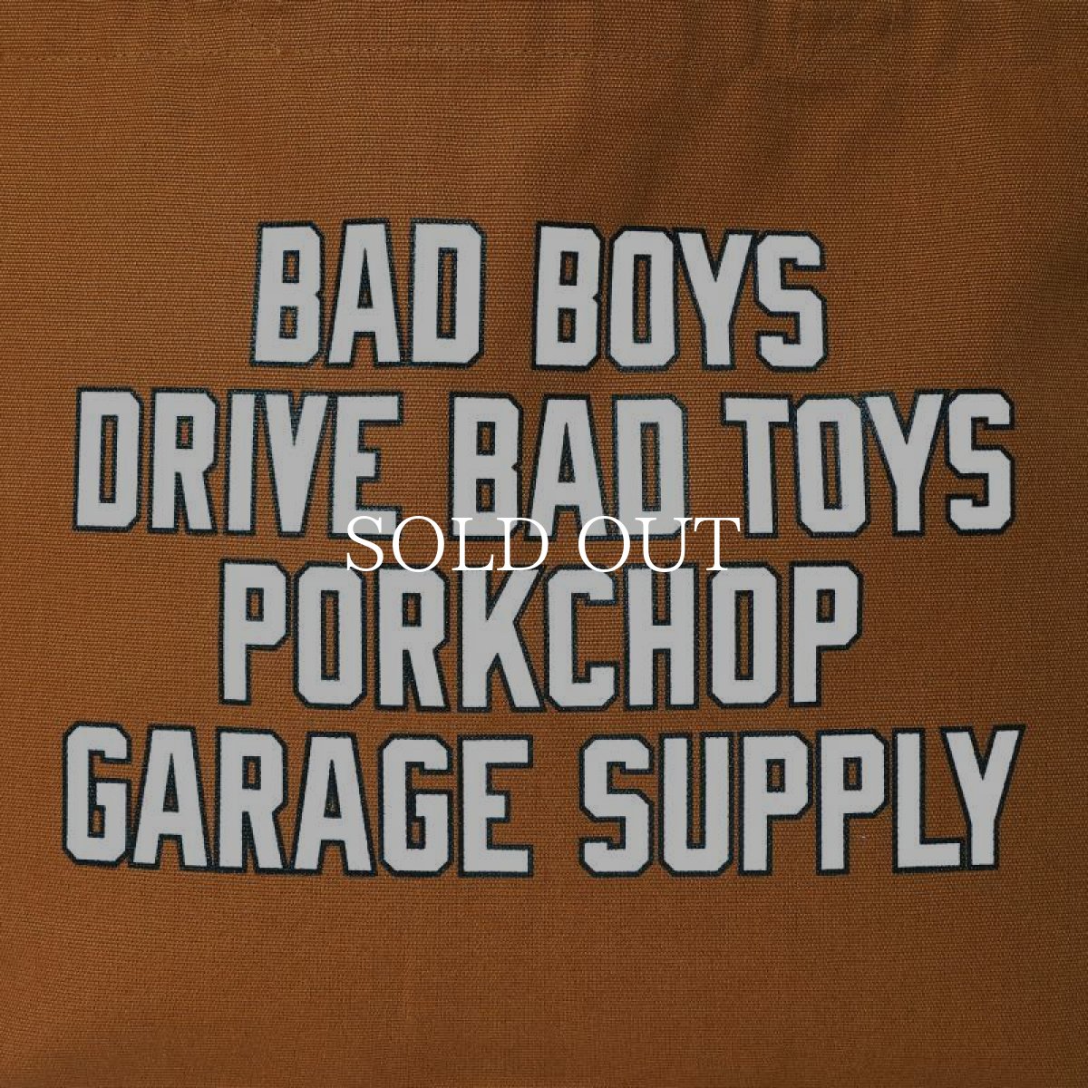 画像4: PORKCHOP GARAGE SUPPLY  TOTE BAG (CAMEL) (4)