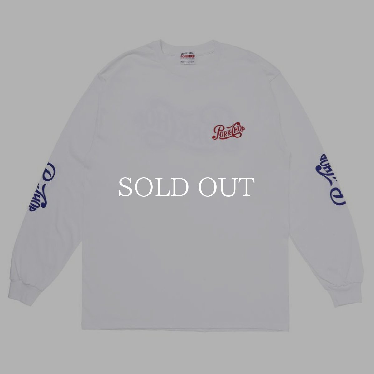 画像1: PORKCHOP GARAGE SUPPLY  PPS L/S TEE (WHITE) (1)