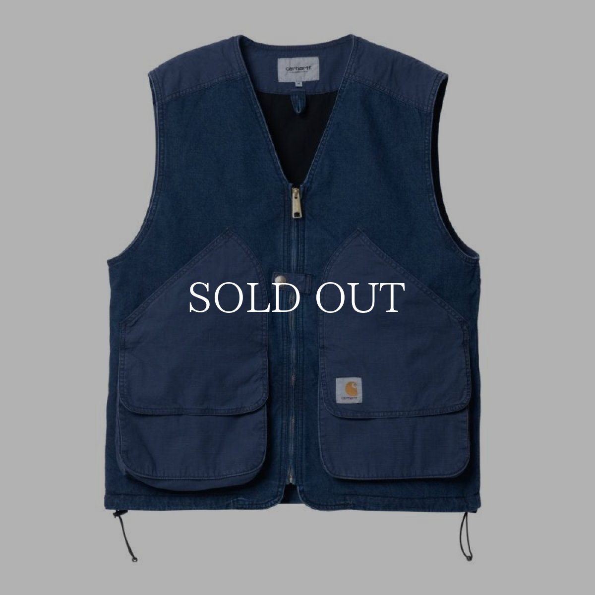 画像1: CARHARTT WIP  ALMA VEST (Blue (stone washed)) (1)