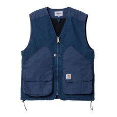 画像1: CARHARTT WIP  ALMA VEST (Blue (stone washed)) (1)