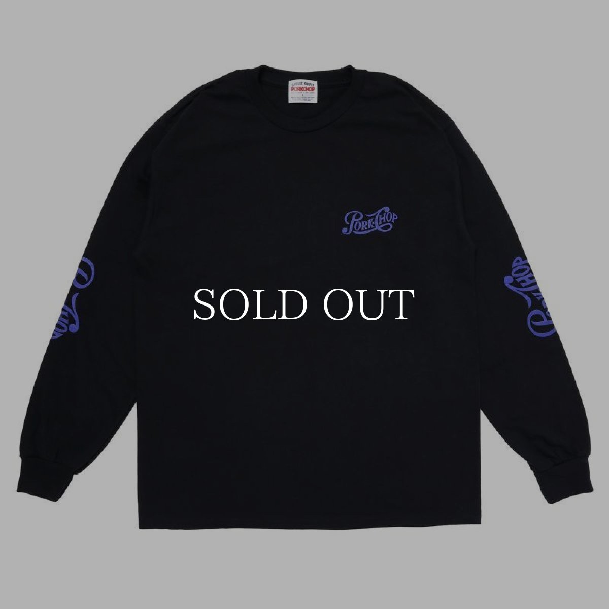 画像1: PORKCHOP GARAGE SUPPLY  PPS L/S TEE (BLACK) (1)