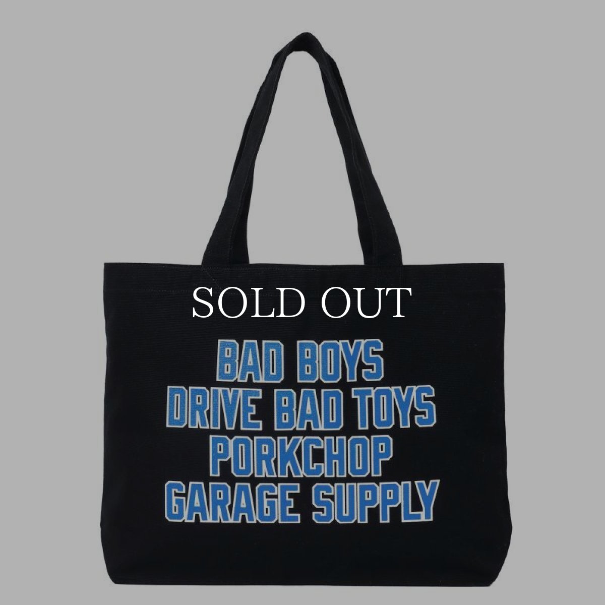 画像1: PORKCHOP GARAGE SUPPLY  TOTE BAG (BLACK) (1)