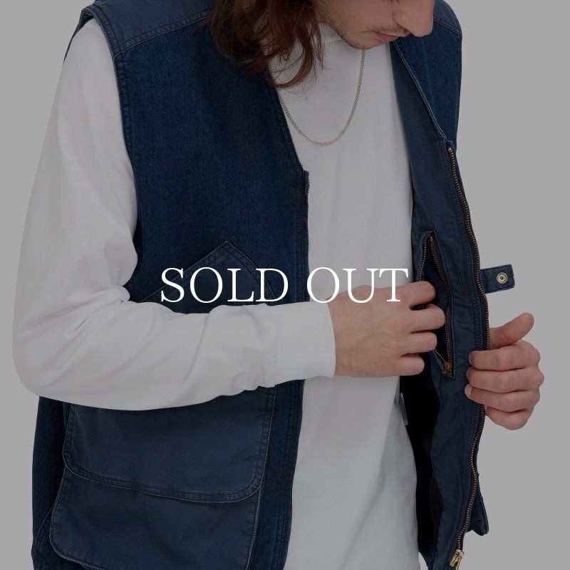 CARHARTT WIP ALMA VEST (Blue (stone washed)) i031929 公式通販