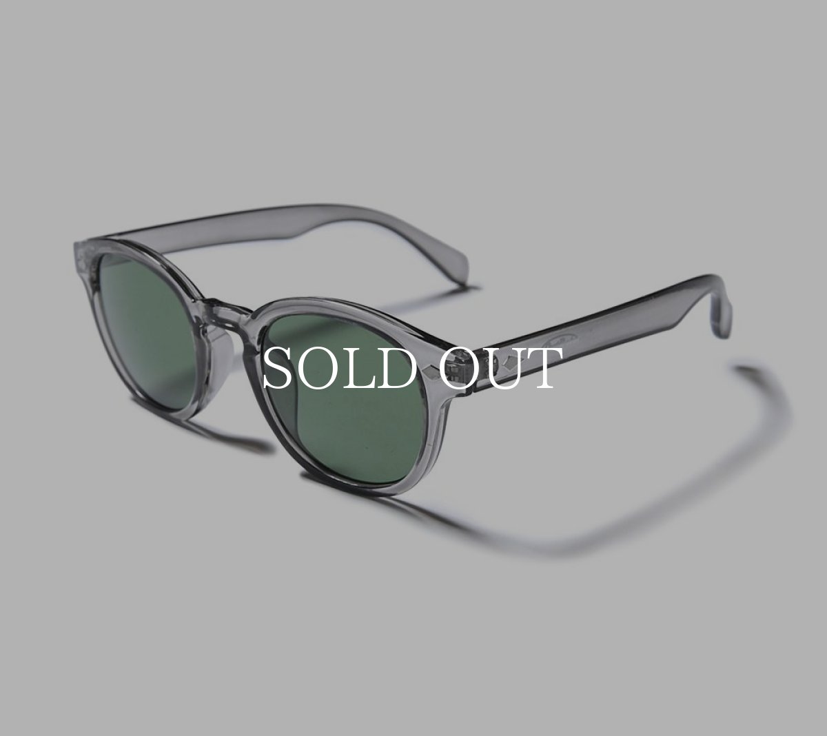 画像1: CUTRATE  CUTRATE LOGO GLASSES (CLEAR GRAY × GREEN) (1)