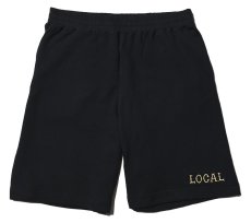 画像1: CUTRATE  CLASSIC LOCAL LOGO LOOSE FIT SWEAT SHORTS (BLACK) (1)