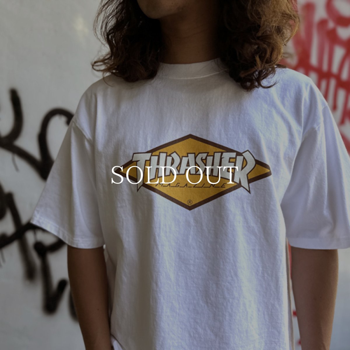 画像7: STANDARD CALIFORNIA  THRASHER × Standard California Diamond Logo T (White) (7)