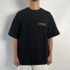 画像2: CUTRATE  CLASSIC LOCAL LOGO LOOSE FIT RAGLAN S/S SWEAT (BLACK) (2)