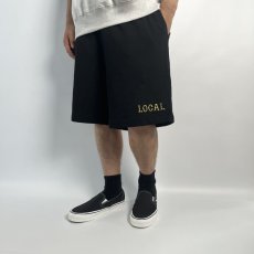 画像3: CUTRATE  CLASSIC LOCAL LOGO LOOSE FIT SWEAT SHORTS (BLACK) (3)