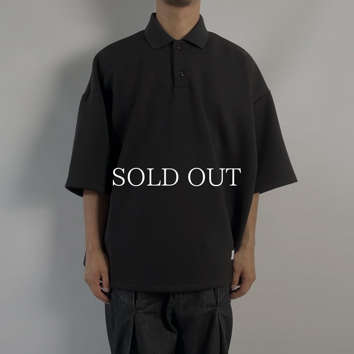 画像7: MAGIC STICK  OVER SIZED BIG POLO (BLACK) (7)