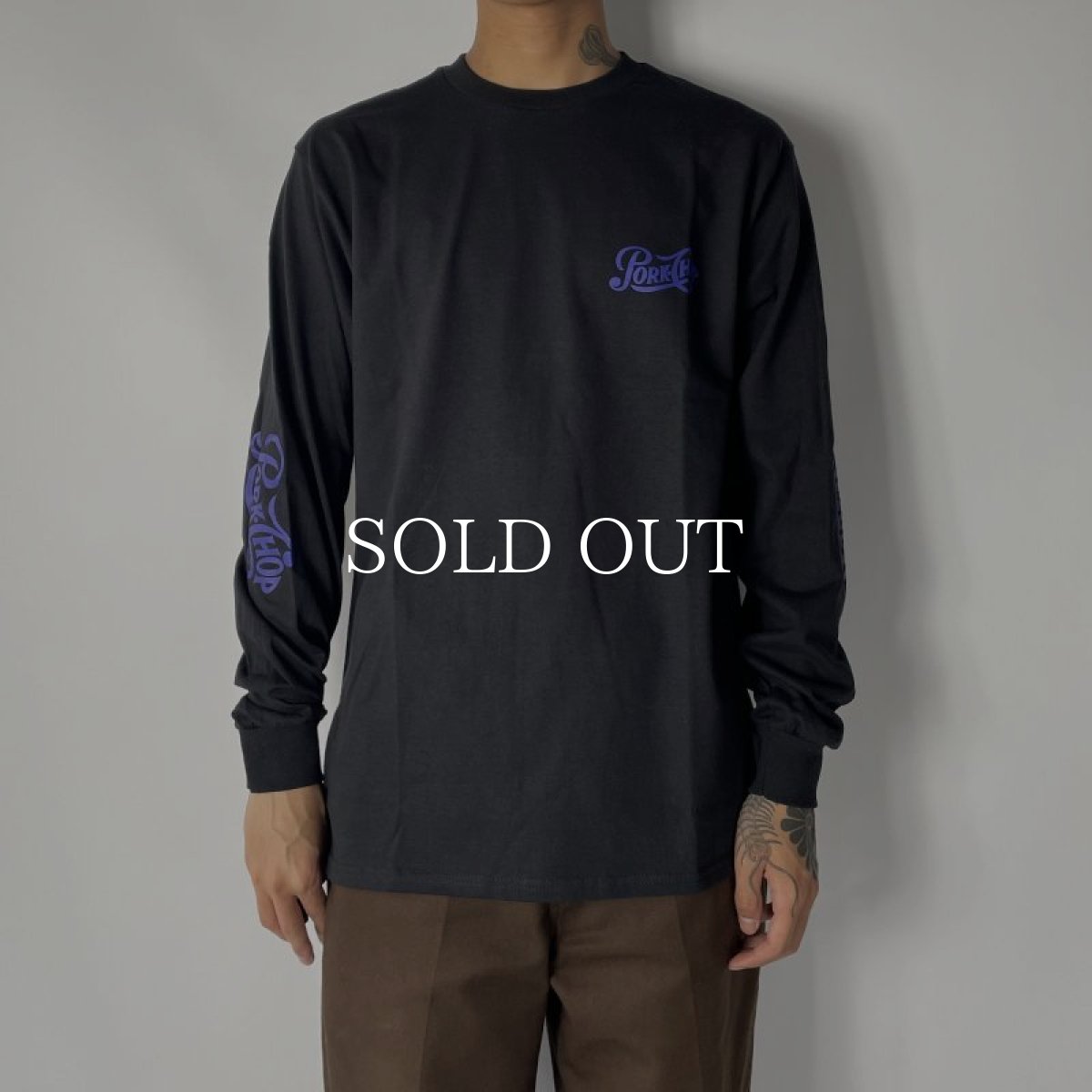 画像5: PORKCHOP GARAGE SUPPLY  PPS L/S TEE (BLACK) (5)