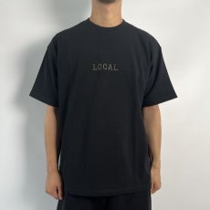 画像2: CUTRATE  CLASSIC LOCAL LOGO HEAVY WEIGHT DROPSHOULDER S/S -T-SHIRT (BLACK) (2)