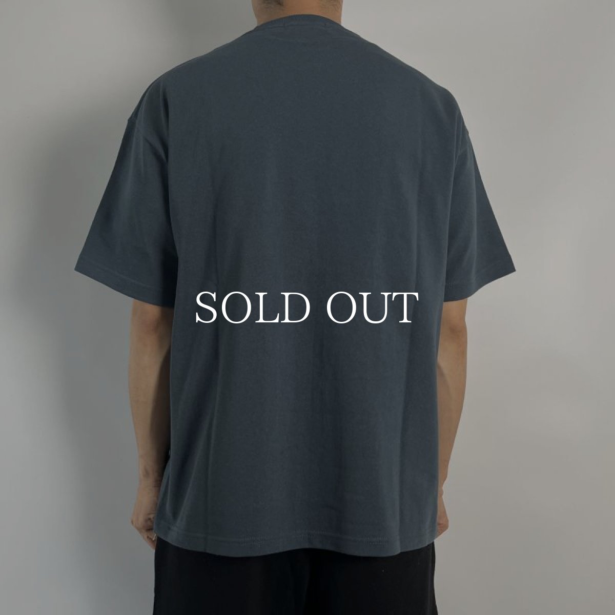 画像3: CUTRATE  CLASSIC LOCAL LOGO HEAVY WEIGHT DROPSHOULDER S/S -T-SHIRT (NAVY) (3)