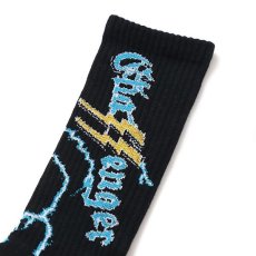 画像2: CHALLENGER  THUNDER SOCKS (BLACK) (2)