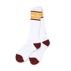 画像1: CHALLENGER  LOGO SOCKS (WHITE) (1)