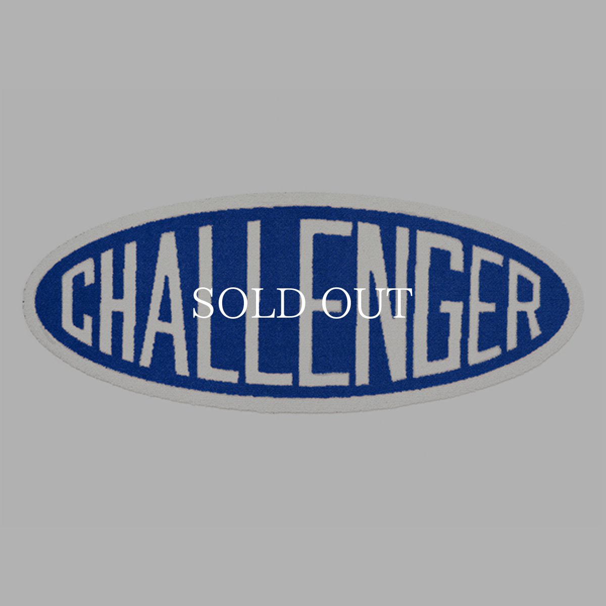 画像1: CHALLENGER  OVAL LOGO MAT (BLUE) (1)