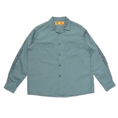 画像1: CHALLENGER  L/S FIRE WORK SHIRT (DARK GREEN) (1)