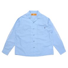 画像1: CHALLENGER  L/S FIRE WORK SHIRT (SAX BLUE) (1)