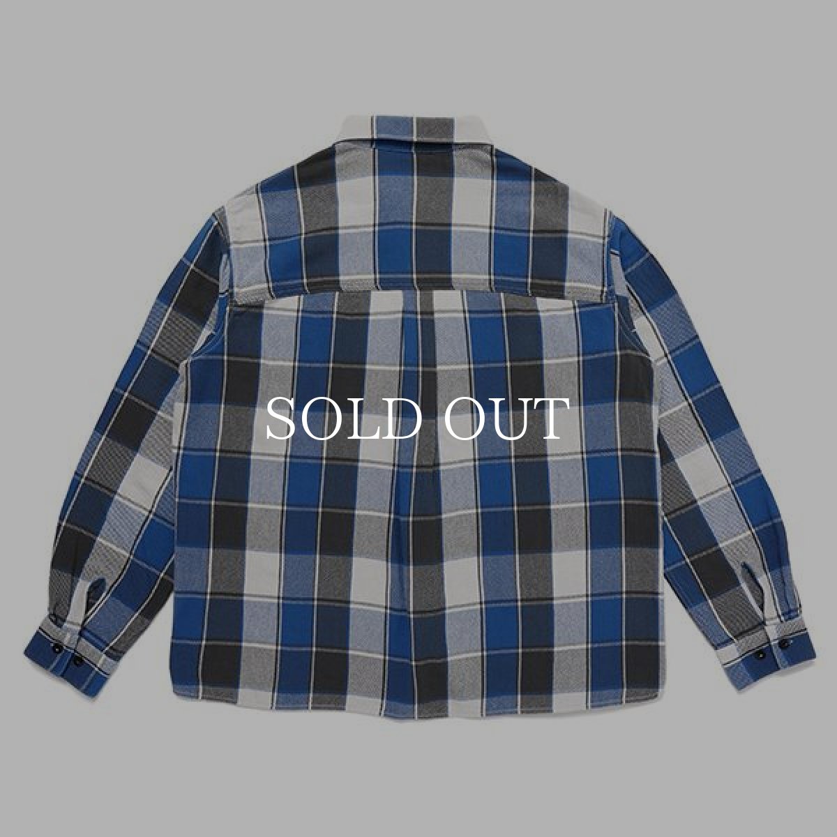 画像2: CHALLENGER  L/S BIG CHECK SHIRT (BLUE) (2)