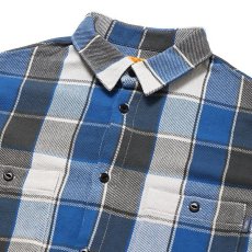 画像3: CHALLENGER  L/S BIG CHECK SHIRT (BLUE) (3)