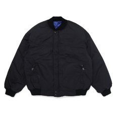 画像1: CHALLENGER  REVERSIBLE DERBY DOWN JACKET (BLACK-NAVY-) (1)