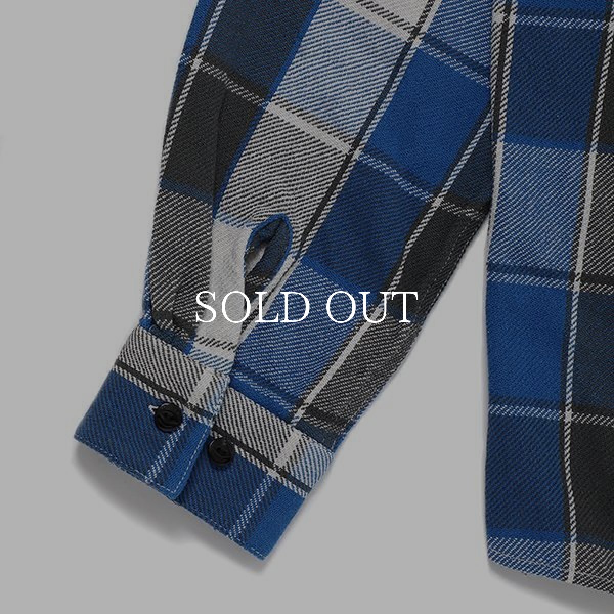 画像6: CHALLENGER  L/S BIG CHECK SHIRT (BLUE) (6)