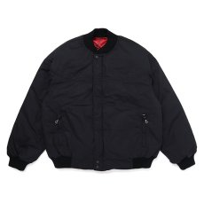 画像1: CHALLENGER  REVERSIBLE DERBY DOWN JACKET (BLACK-RED-) (1)