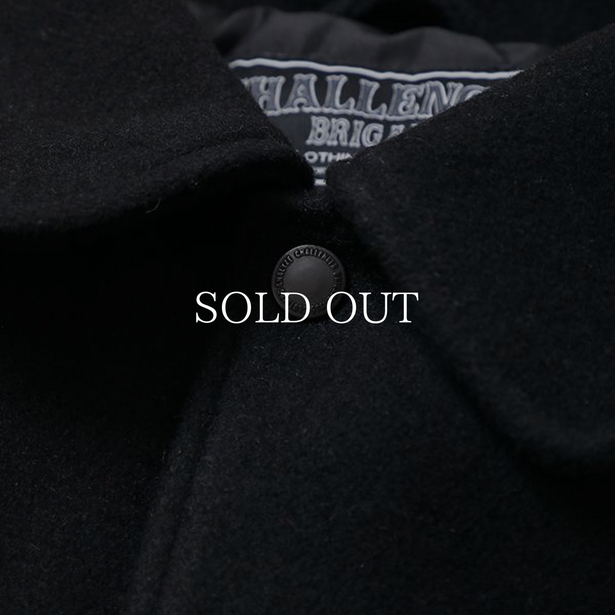 画像4: CHALLENGER  MELTON CLUB JACKET (BLACK) (4)