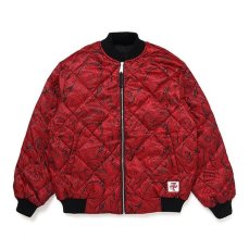 画像3: CHALLENGER  REVERSIBLE DERBY DOWN JACKET (BLACK-RED-) (3)