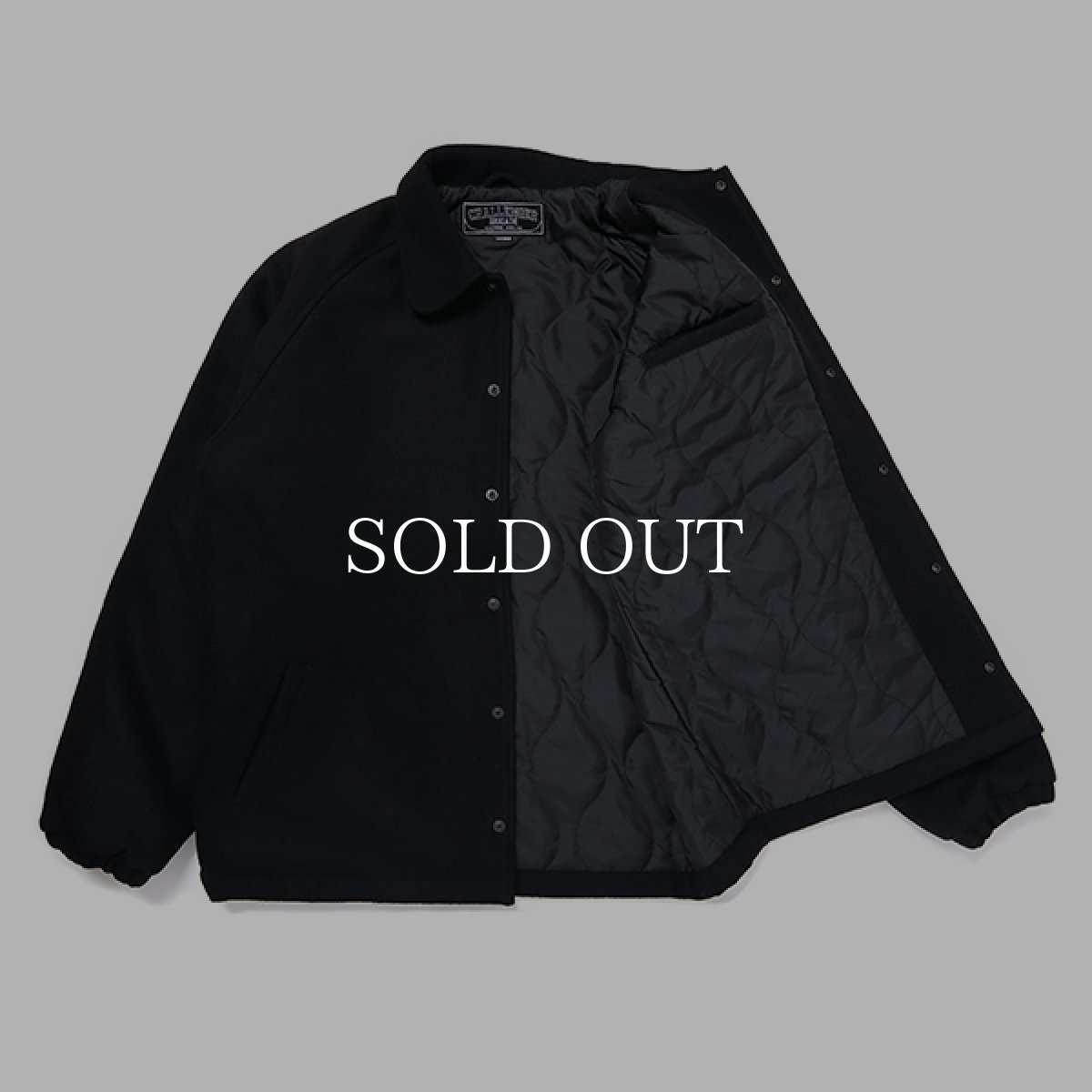 画像7: CHALLENGER  MELTON CLUB JACKET (BLACK) (7)